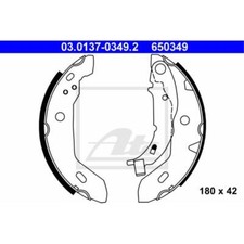 ATE Bremsbackensatz Bremsbacken hinten für Mercedes-Benz A-Klasse W168