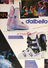 DALBELLO Italian Designer Ski Boots ADVERT Vintage 1991 Print Ad E04/21