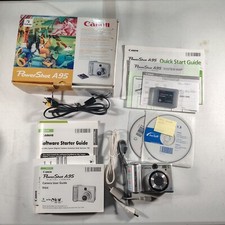 Canon PowerShot A95 5 MP Digital Camera 3x Optical Zoom Silver ccd