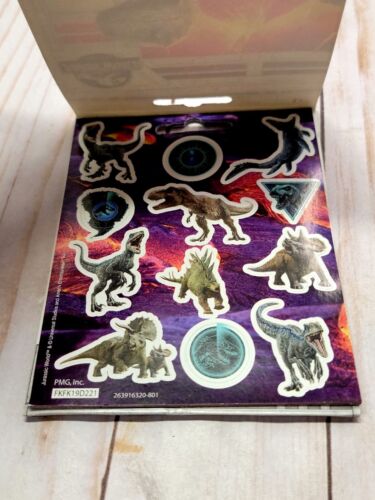 111 Jurassic World / Park Stickers Party Favors Teacher Scrapbook Book 9 Sheets - Picture 3 of 5