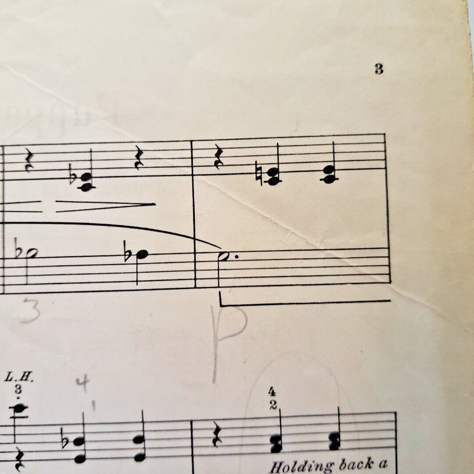 Music Sheet PUPPET SERENADE Piano Solo 🎵 © 1951 Louise Garrow