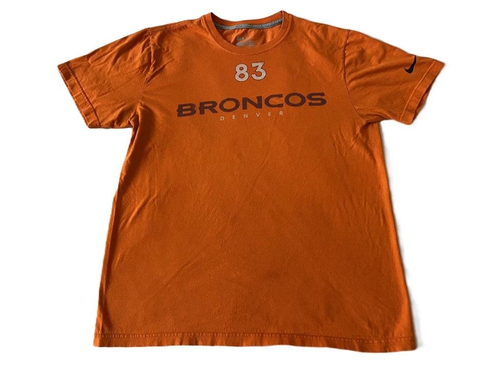 Nike - Camiseta deportiva naranja grande para hombre NFL Denver Broncos Wes Welker #83 Foto 2 de 4