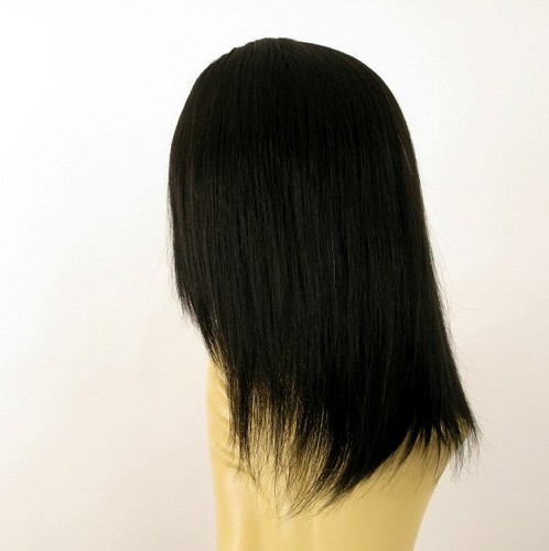 wig for women 100% natural hair black ref MARIA 1B PERUK - Picture 4 of 8