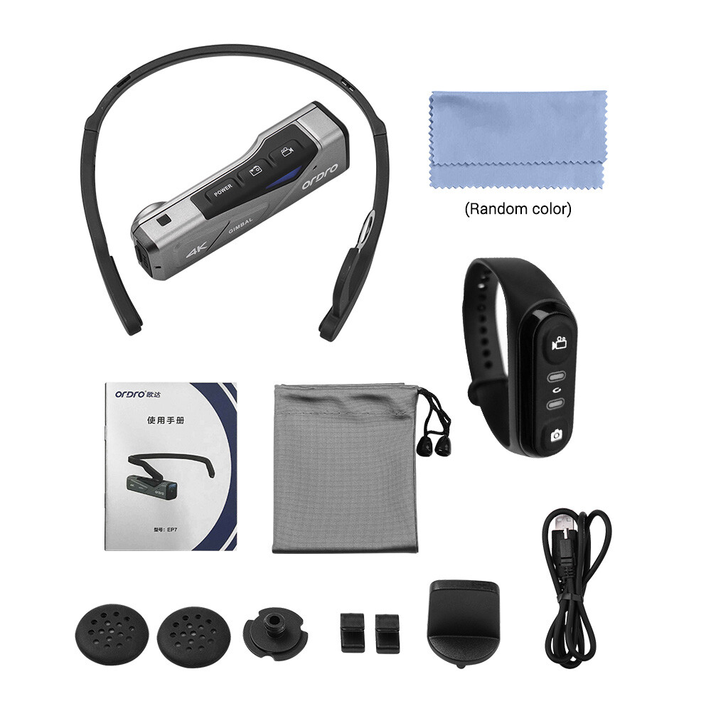 Dash Cam ORDRO EP7 4K Camcorder With 2-Axis Gimbal Stabilizer Fiji