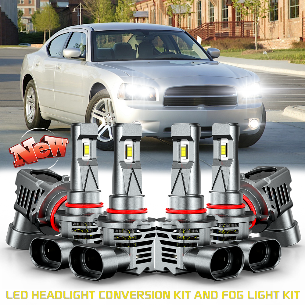 6x For Dodge Charger 2006 2007 2008 2009 LED Headlights Fog Light Bulbs 6000K | eBay 6x For Dodge Charger 2006 2007 2008 2009 LED Headlights Fog Light Bulbs 6000K | eBay