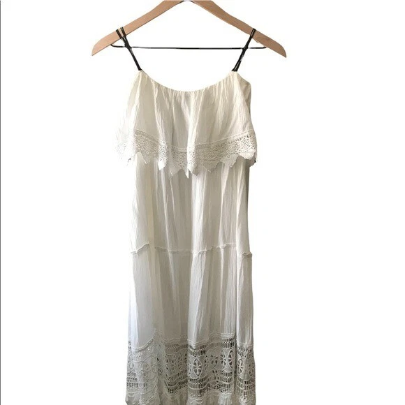 Forever 21 white maxi cheap dress