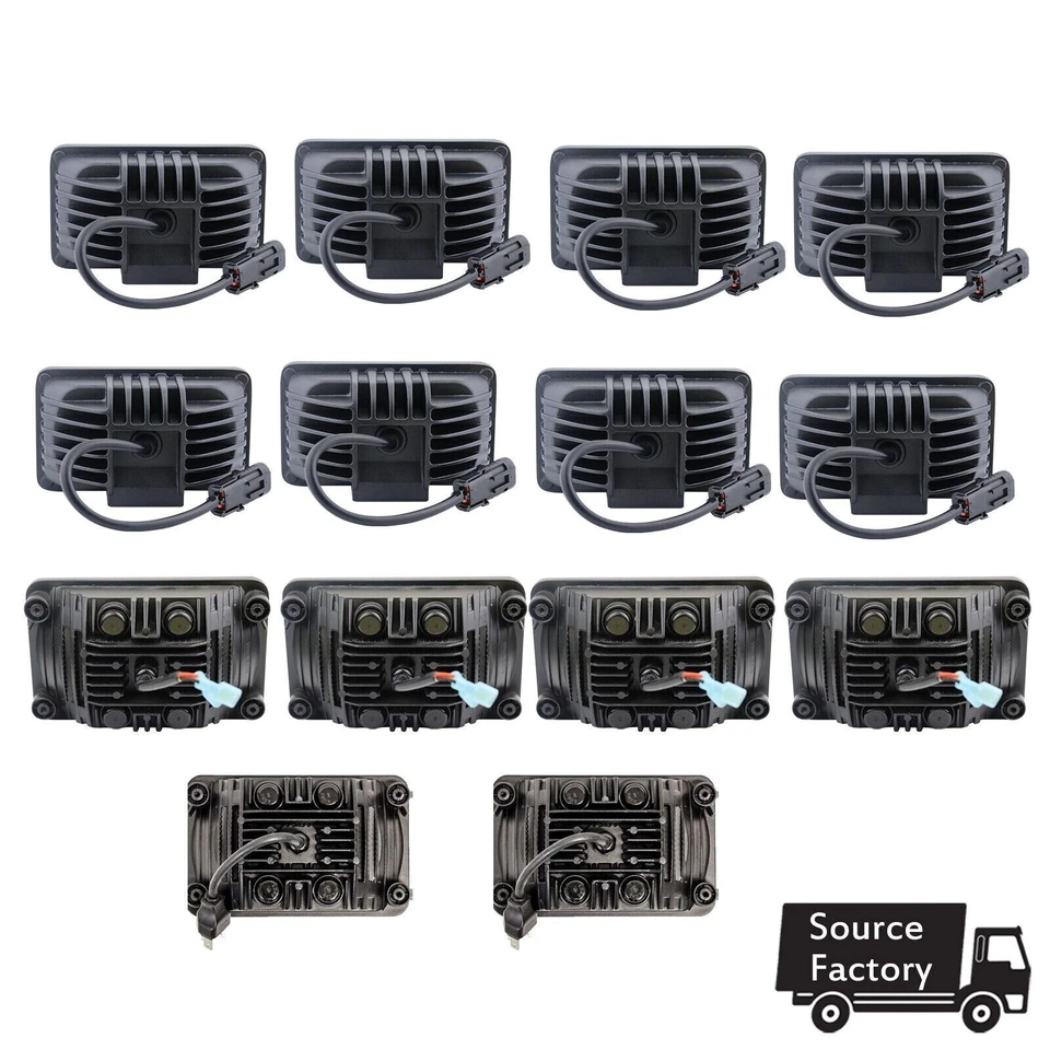 14x 完整 12V/24V LED 驾驶室灯套件 适合外壳 IH 2144-2588 组合 x14 件/批量 — 第 2/4 张图片