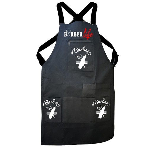 Tablier de coiffeur professionnel, tablier de coiffeur uniforme, tablier de coupe de cheveux de coiffeur - Photo 6/9