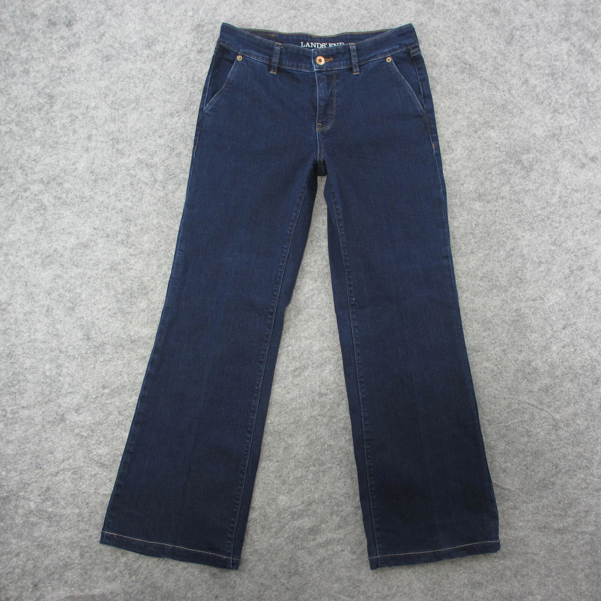 Lands end wide 2025 leg jeans