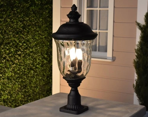Maxim 3421 Bronze Carriage House Dc 3-Light Outdoor Post Light - Picture 9 of 12