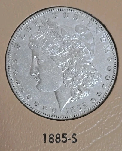 1885-S $1 Morgan Silver Dollar - Original Luster AU/MS