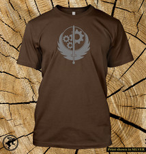 Fallout Brotherhood of Steel T Shirt Unisex Tee TV Show in 12 glorious colours