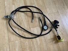 Poseidon Jet stream Regulator and Octopus Inc DIN first Stage, Depth Gauge