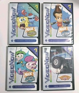Lot Of 4 Video Now Sponge Box, Jimmy Neutron, The Fairly Odd Parents, Monster G