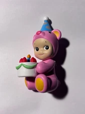 Sonny Angel Authentic birthday Cake Hug, Birthday Gift Bear Series Mini Figure 