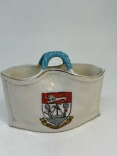 WH Goss CRESTED WARE MINIATURE BAG Souvenir of SHAKLIN