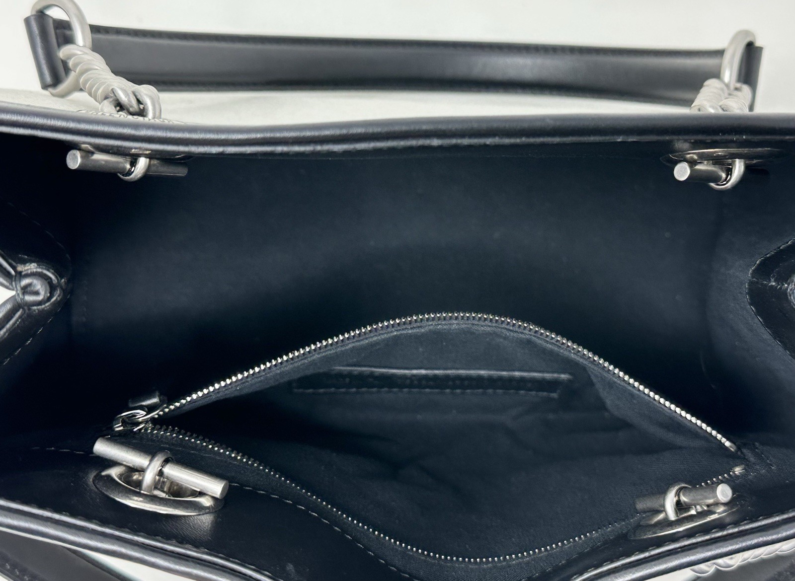 Balenciaga 759941 Naturel Duty Free Small Logo Tote Bag Purse Entrupy Certified thumbnail 11