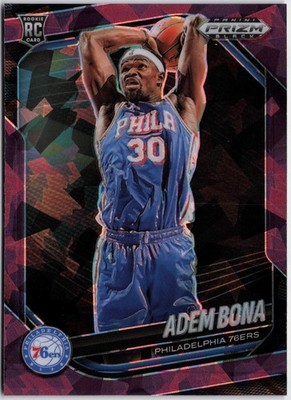 2024-25 Panini Prizm Black #196 Adem Bona Purple Ice #/149 RC