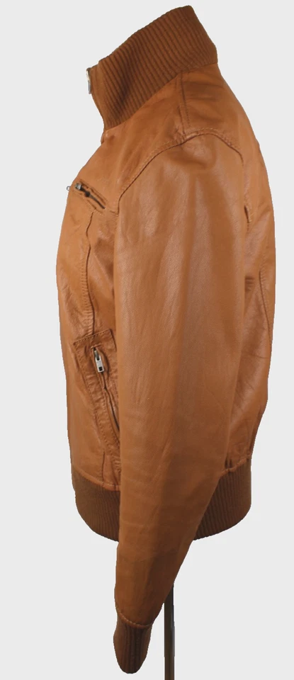 Jack Jones Maker Chaqueta De Cuero Blouson Talla XL (52), Buen Estado - Imagen 2 de 4