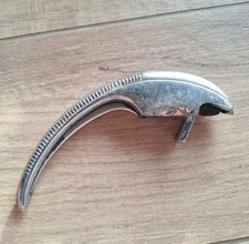 ANCIENNE POIGNEE DE GLACIERE REFRIGERATEUR DE BISTROT ART NOUVEAU METAL CHROME