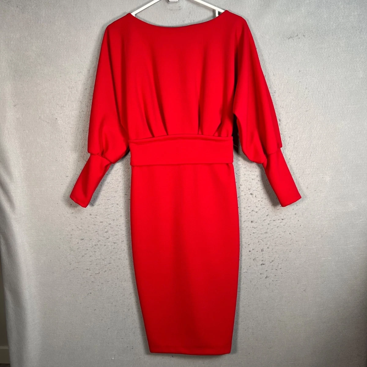 new york and company red dress New York & Company Red Dress Size Medium Stretch