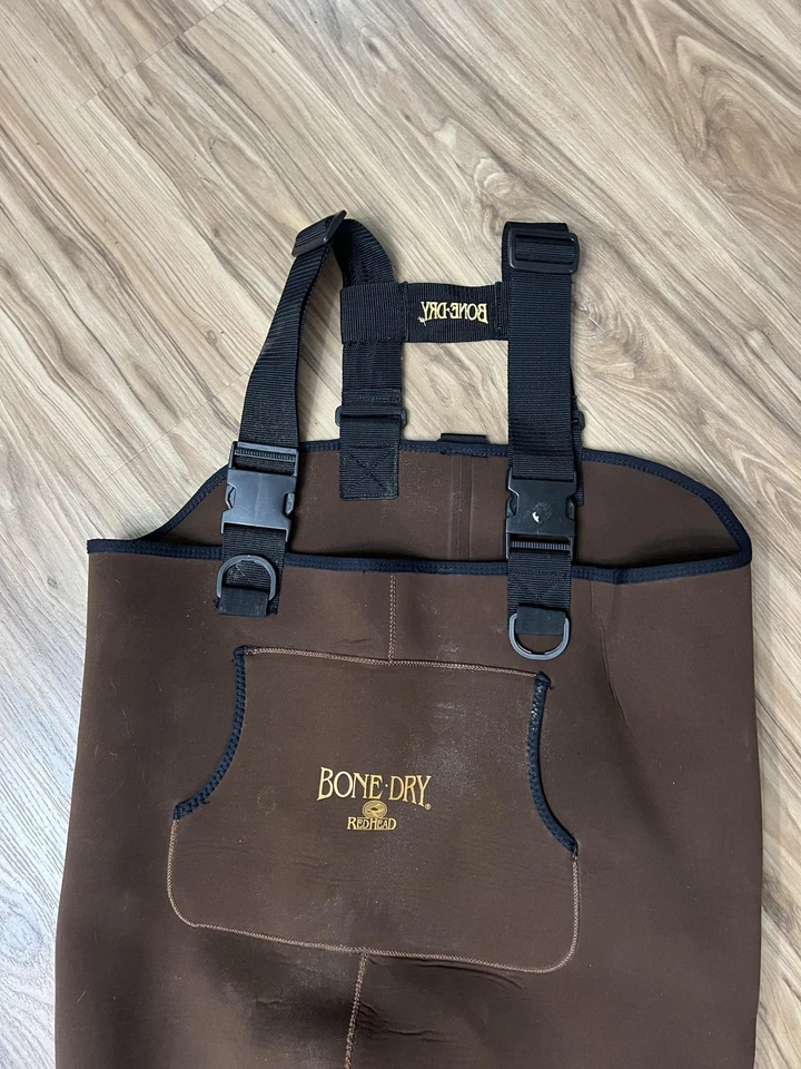 Bone Dry RedHead Neoprene Chest Waders Large Fishing Hunting Rubber Knee Pads - Image 4 of 4