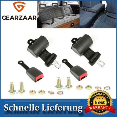 2X 2-Punkt Sicherheitsgurt Beckengurt E4 Statik Stapler Bus LKW Auto Pkw 100cm