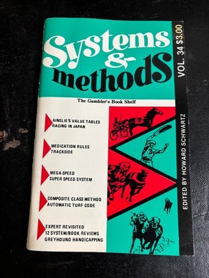 Systems & Methods Vol 34 Howard Schwartz Betting Sports Gambling Magazine
