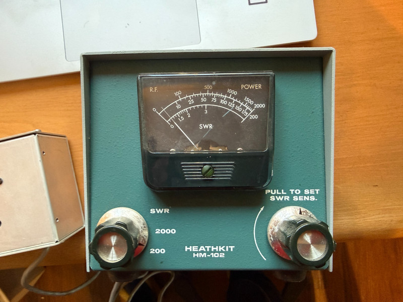Vintage Heathkit Model  HM-102 RF Power Meter & SWR Bridge 200 Watt Working