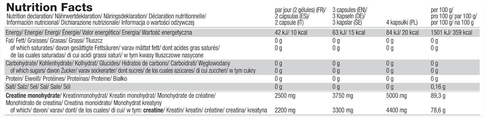Creatine Mega Caps/Mega Capsules 400 Caps - 4