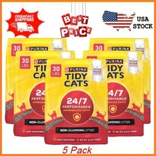 5pk Purina Tidy Cats NonClumping Litter 24/7 Performance Odor Control Formula 30