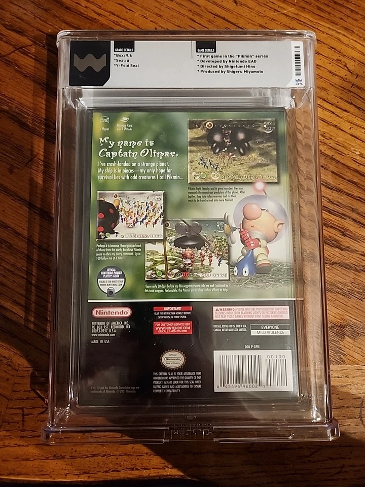 Pikmin WATA Graded 9.6 A Sealed (Nintendo GameCube, 2001) - Image 2 of 2