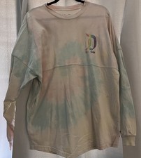 Disney Parks Tie Dye Pastel Disneyland Spirit Jersey Size Small Glitter