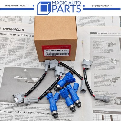 4 NEW OEM 410cc FUEL INJECTORS 16450-RWC-A01 FOR RDX RSX TSX INTEGRA CIVIC