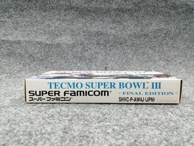 TECMO BOWL III FINAL EDI Famicom software Japan 2m