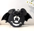 RARE NWT Loungefly Minnie Mouse Halloween Bat Glow Dark Convertible Backpack