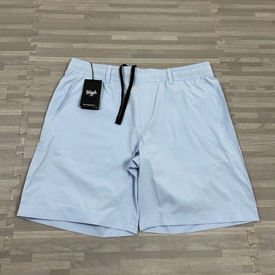 Waggle Golf Scramble Active Gym Shorts Mens Size Large 8'' Breeze Blue $69