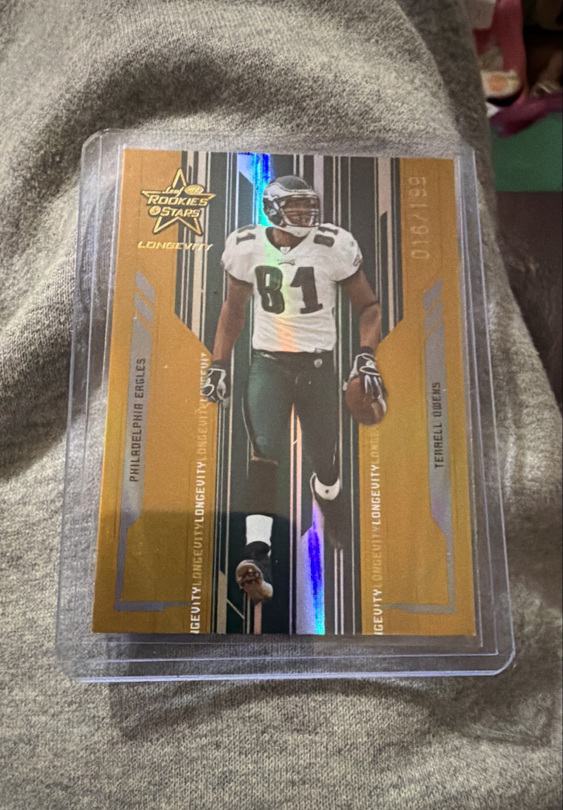 2005 Leaf Rookies & Stars Longevity - Terrell Owens #74 Gold /199