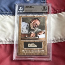 Ernest Hemingway Handwritten Word Cut from a ...
