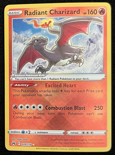 (NM) Radiant Charizard 20/159 - Pokemon Crown Zenith