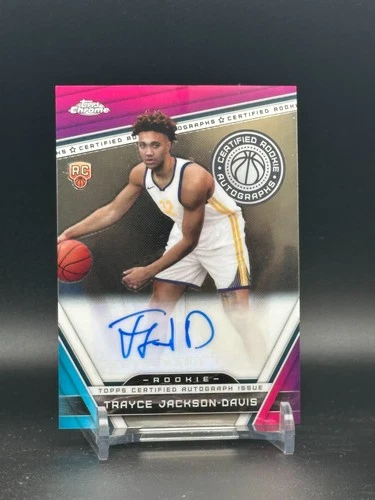 Trayce Jackson-Davis 2023-24 Topps Chrome Basketball Rookie Autograph Warriors