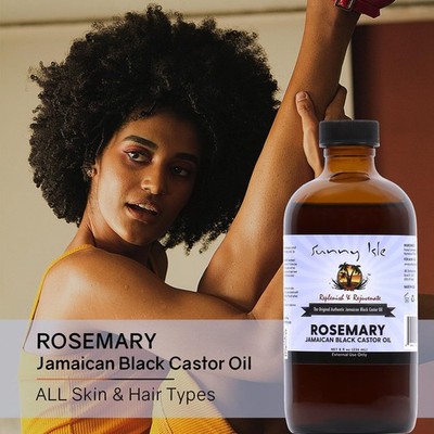 Sunny Isle, Rosemary with Jamaican Black Castor Oil, for Hair & Skin Care - 118 ml - CLENZ Skin and Health Care