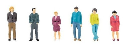 Fußgänger (6) Figuren Set HO/OO Spur Faller 151608