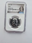 SILVER 1957 P PF68 FRANKLIN HALF DOLLAR GRADED NGC 50C P MINT 90% AG COIN