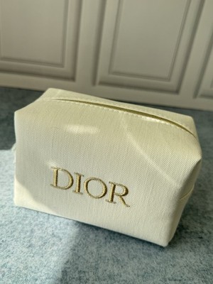 DIOR Cosmetic Pouch Bag Limited Edition 2024 (White - 6  x 4  x 3.5 )