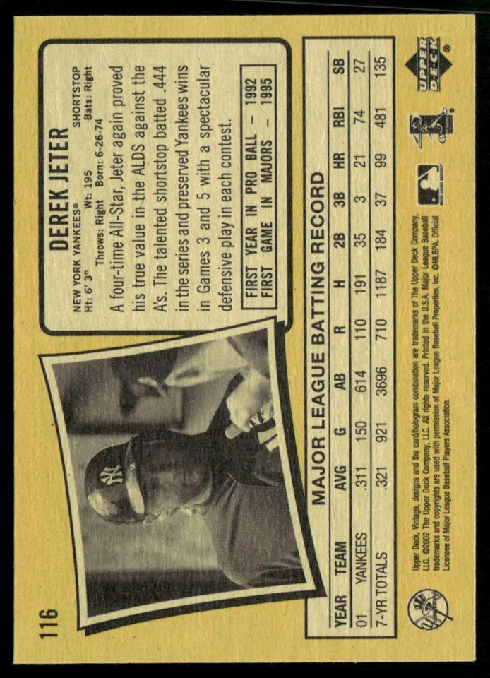 Conjunto completo de beisebol vintage 2002 Upper Deck (300) - Imagem 3 de 4