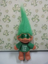 PROUD TO BE IRISH - 3" Russ Troll Doll - Rare - NEW STORE STOCK