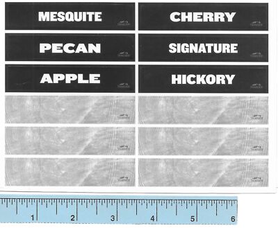 Adhesive Labels for Traeger Pellet Grills BAC637 Stay Dry Wood