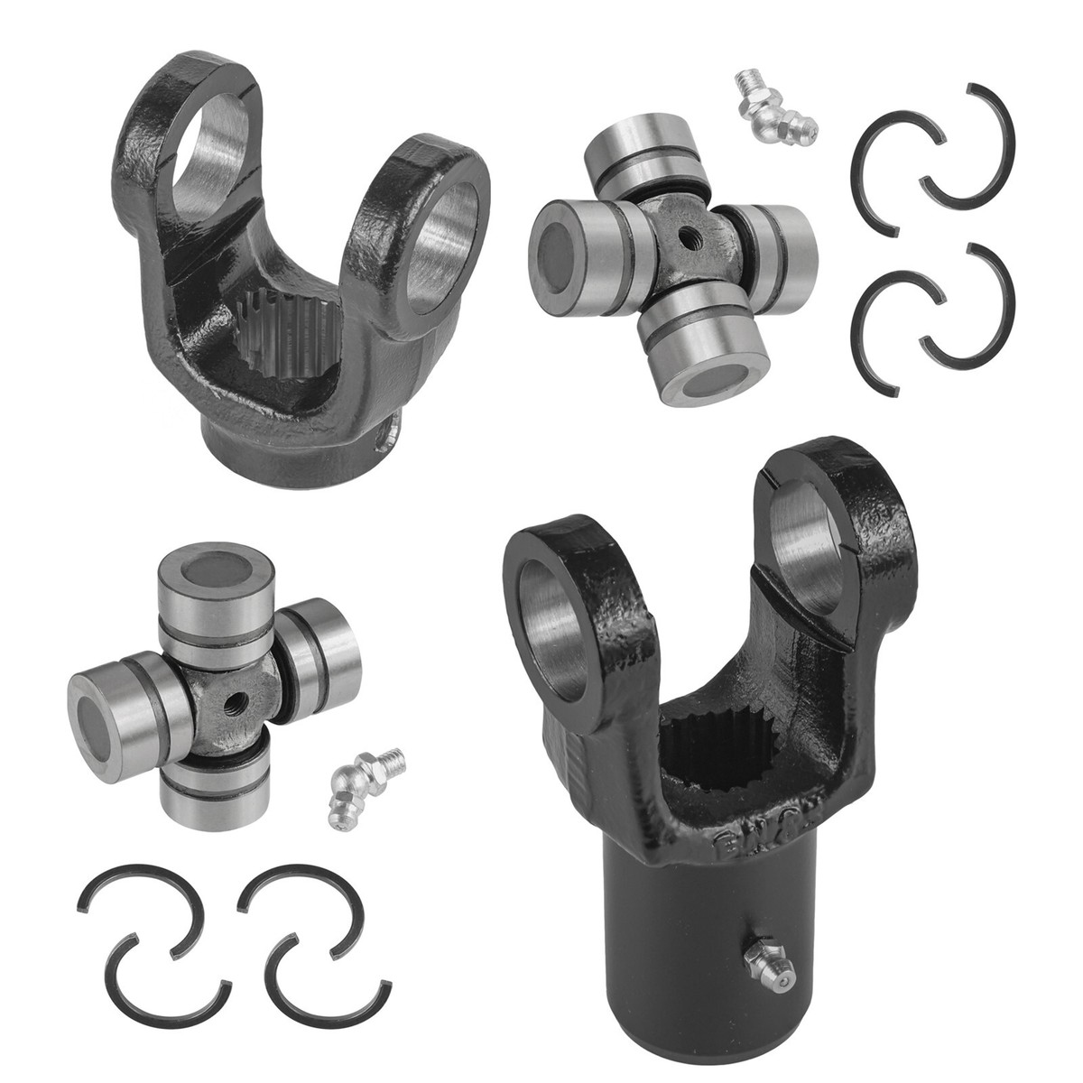 2x Front Rear Drive Shaft Yoke w/ U-joint for Polaris RZR 900 All