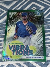 Kevin Alcantara 2022 Bowman Chrome Green 65/99 Virtuosic Vibrations Chicago Cubs